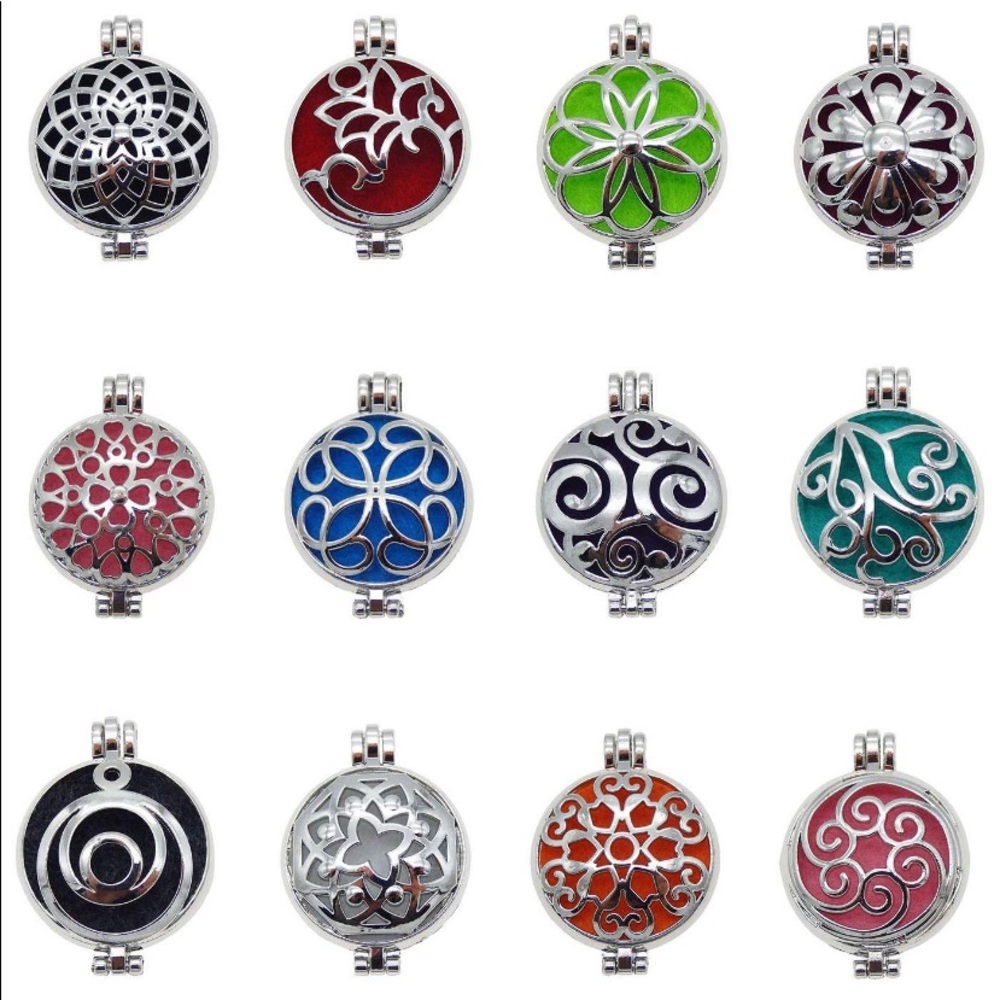 LARGE Essential oil Aromatherapy Pendant Locket - Picture 2 of 5